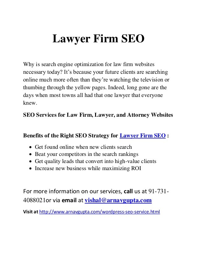 Attorney SEO Strategy For Law Firms